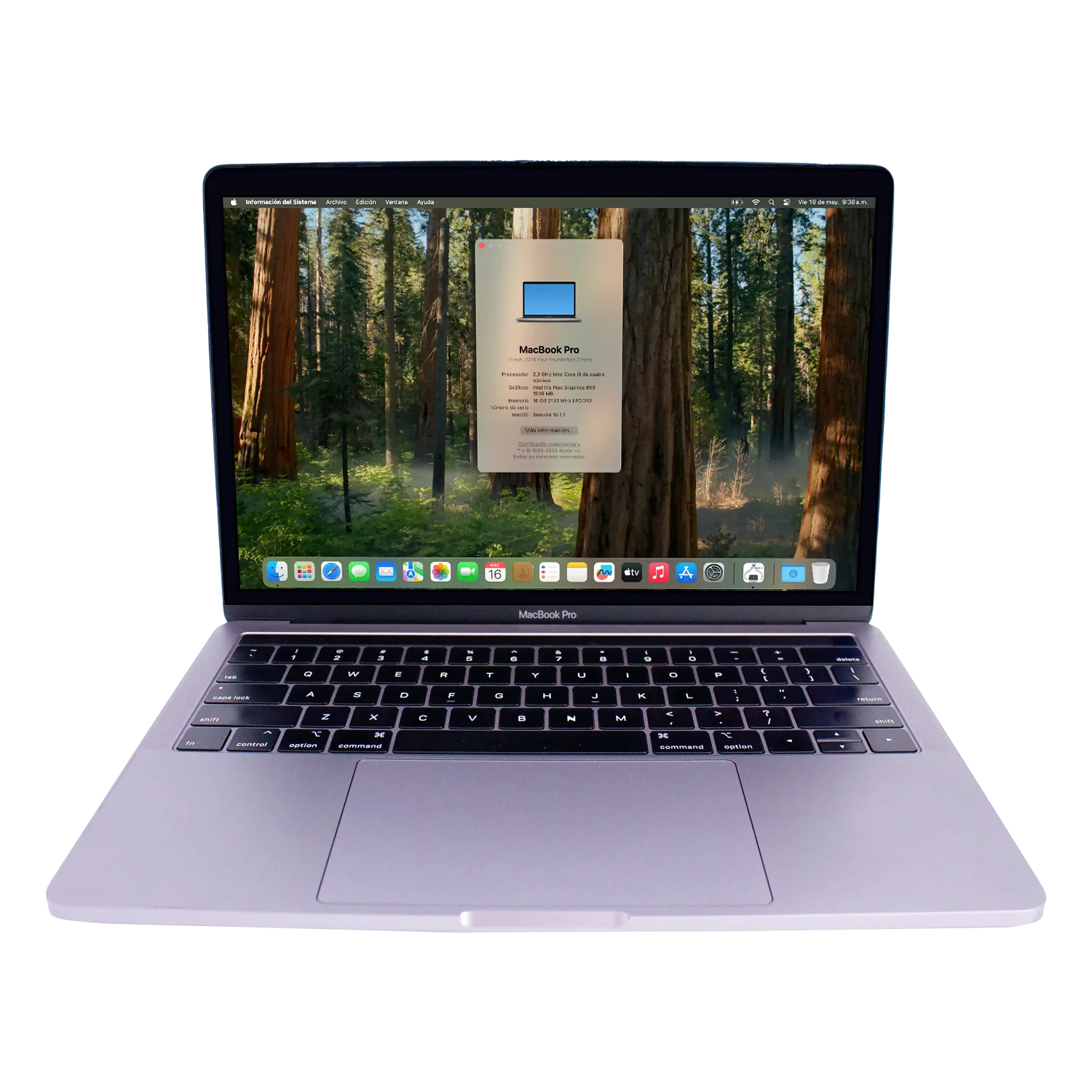 MacBook Pro Apple Ci5 16GB RAM 500 SSD 13.3" 2018